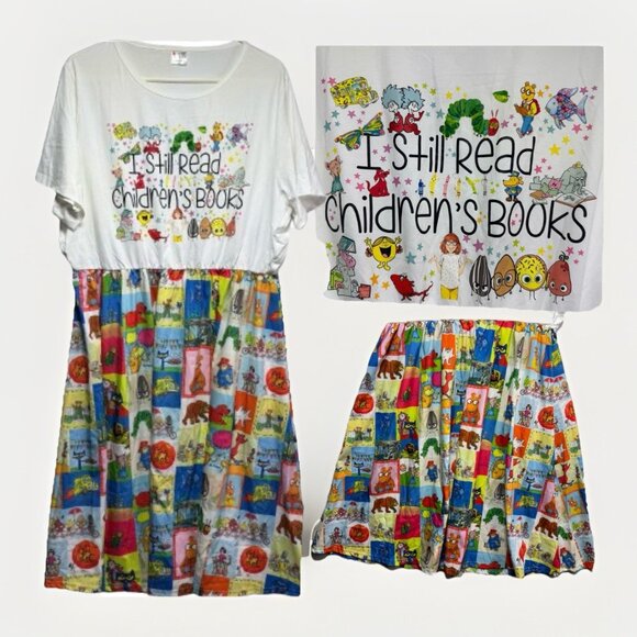 Teachers Gram Dress 3X Children’s Books Reading Day Librarian Character Seuss - Picture 1 of 8